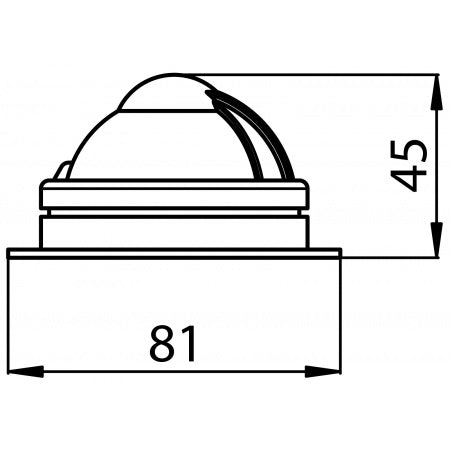 RIVIERA CASSIOPEA BC1 Kompass 48mm flache Aufbauversion - Kompakter Kompass für kleine Boote