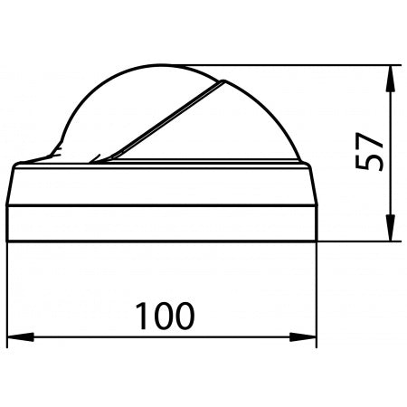 RIVIERA STAR BAR Kompass 65mm weiß - Flacher Aufbaukompass mit weißer Rose