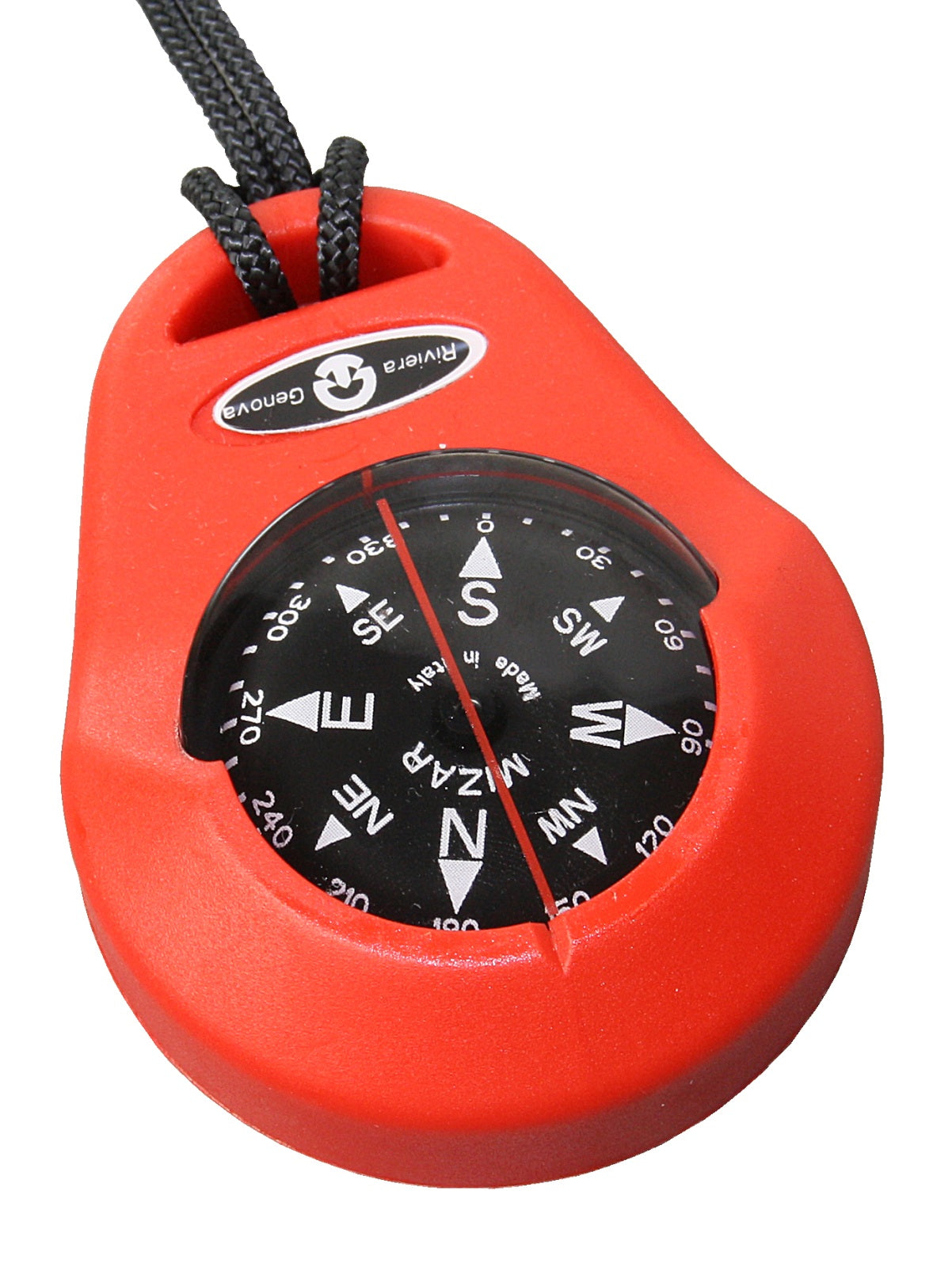 RIVIERA IRIS Handkompass 47,6mm - Schwimmfähiger Peilkompass in 4 Farben rot