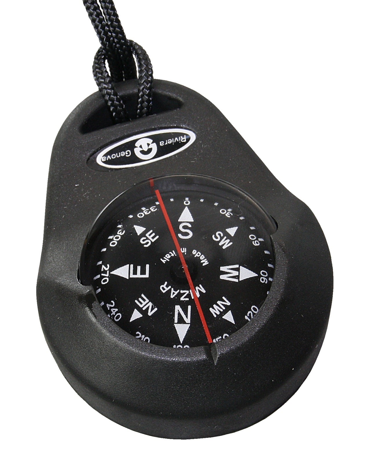RIVIERA IRIS Handkompass 47,6mm - Schwimmfähiger Peilkompass in 4 Farben schwarz