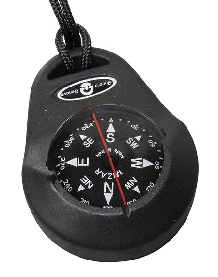 RIVIERA IRIS Handkompass 47,6mm - Schwimmfähiger Peilkompass in 4 Farben schwarz
