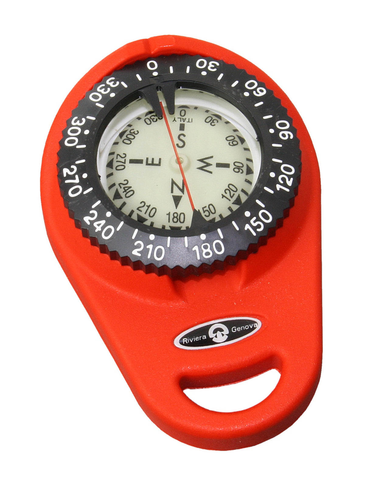 RIVIERA CONTEST 101 Handkompass 47,6mm - Schwimmfähiger Peilkompass in 4 Farben rot