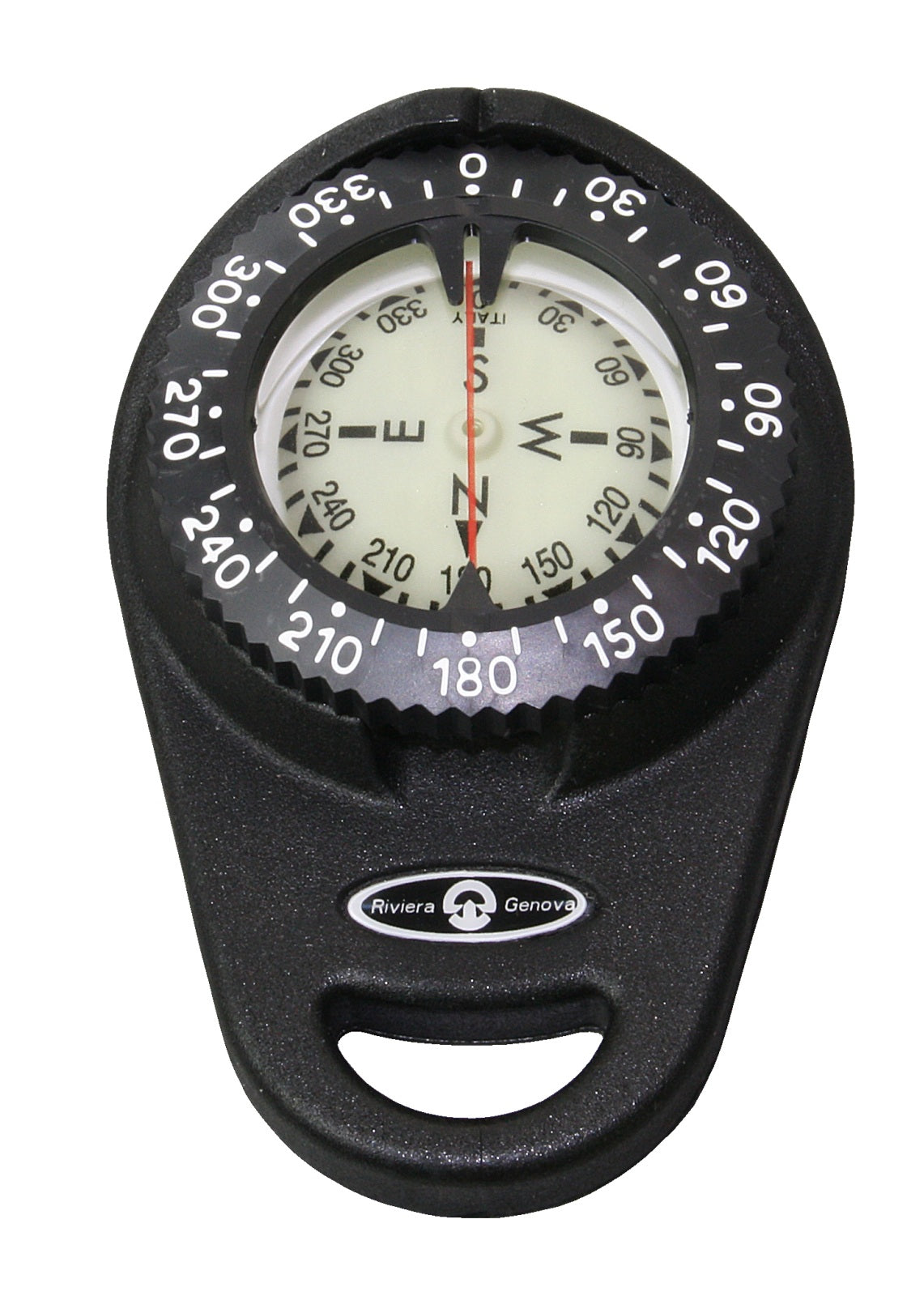 RIVIERA CONTEST 101 Handkompass 47,6mm - Schwimmfähiger Peilkompass in 4 Farben schwarz