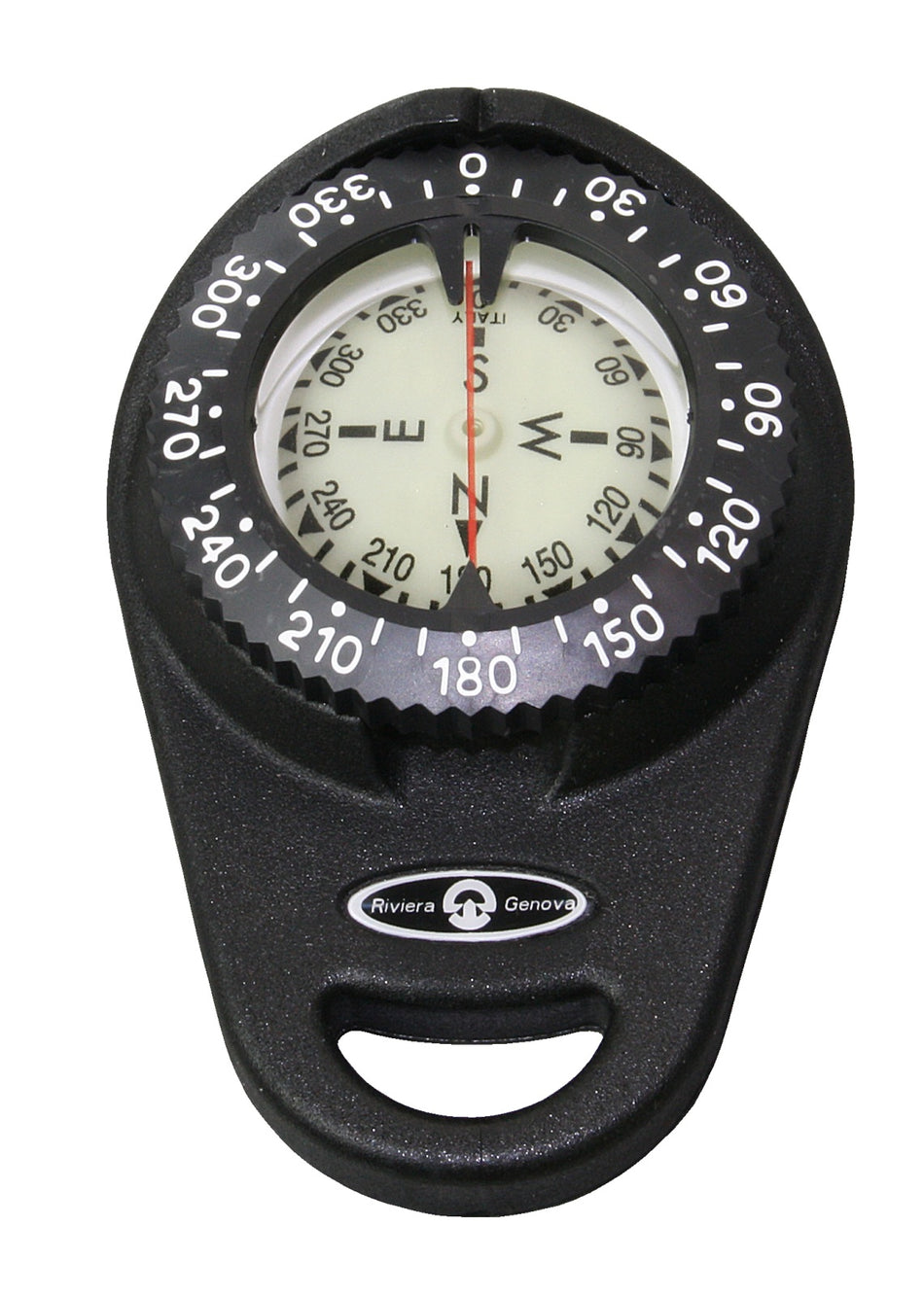 RIVIERA CONTEST 101 Handkompass 47,6mm - Schwimmfähiger Peilkompass in 4 Farben schwarz