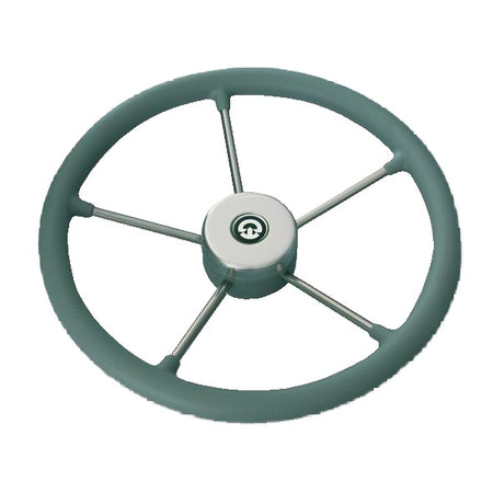 RIVIERA Steuerrad VR01 Edelstahl/TPE 325mm schwarz/grau grau