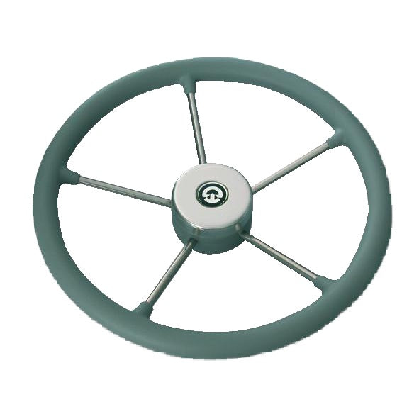 RIVIERA Steuerrad VR01 Edelstahl/TPE 325mm schwarz/grau grau