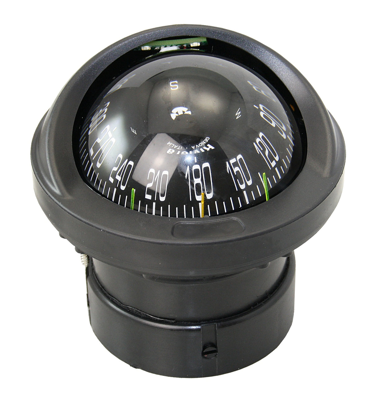 RIVIERA BUSSOLA BA1 slim Kompass 70mm - Flacher Einbaukompass mit LED-Beleuchtung