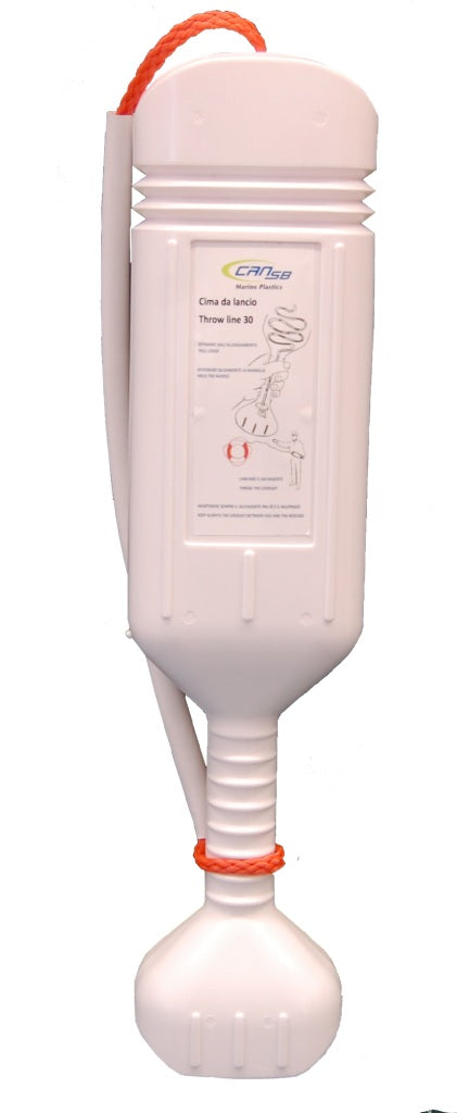 Wurfleine im Container PP 8 mm – 30 m – Orange – UV-geschützt