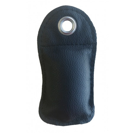 Wurfleinensack Leder 400 g – Schwarz – mit Edelstahl-Öse