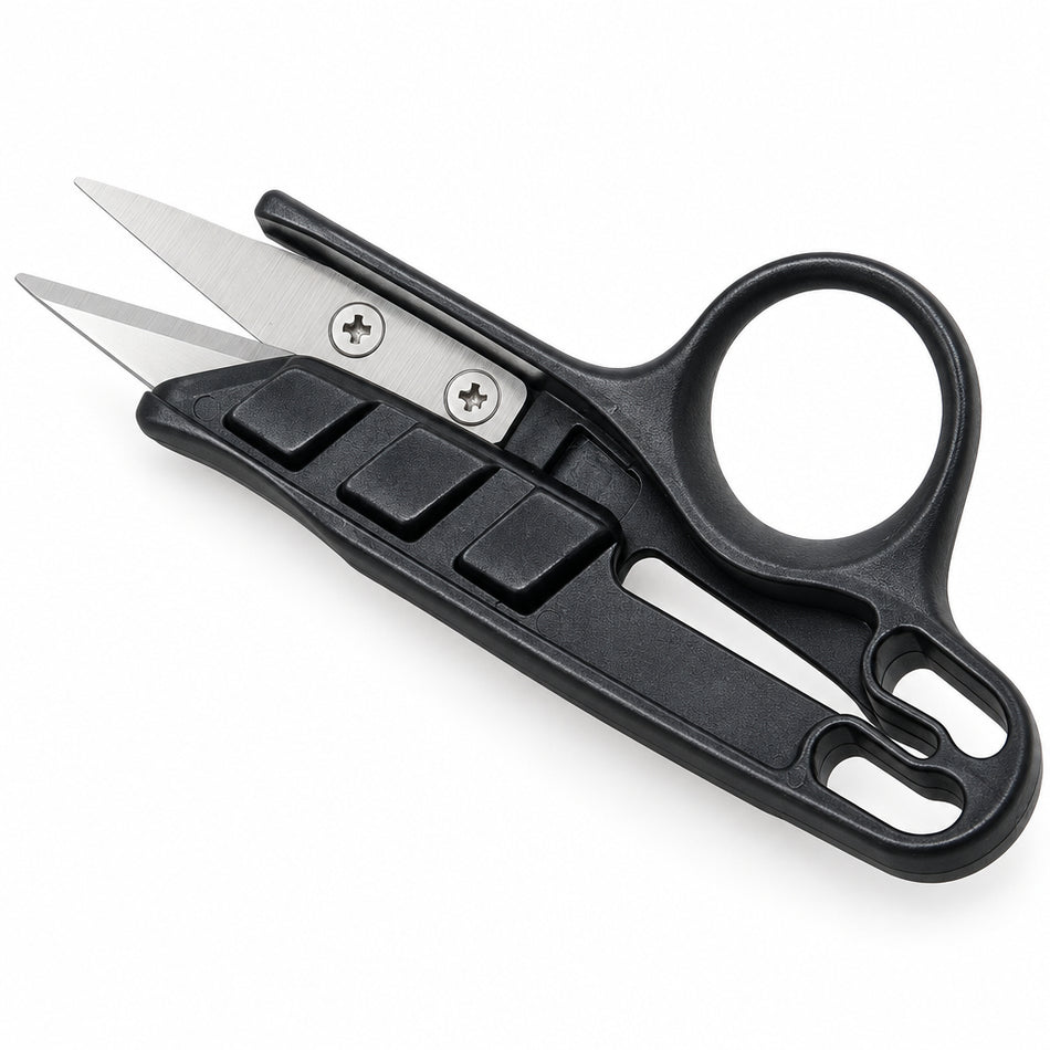 Fadenschere Einring-Weberschere RQ203861, Detailansicht der Klinge und des Ringgriffs