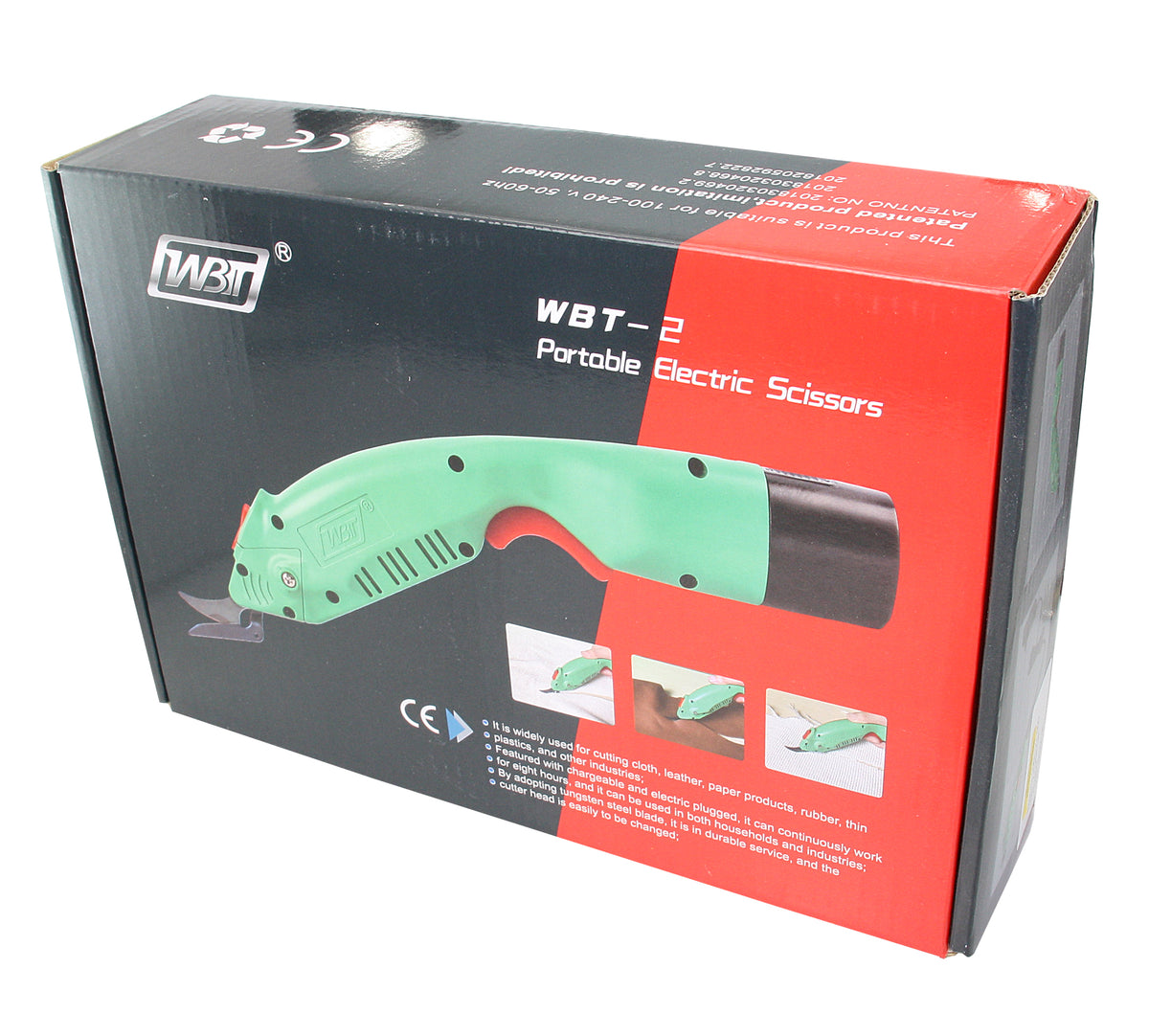 Akkuschere WBT-2 Verpackung, Portable Electric Scissors