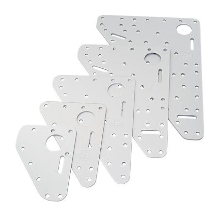 RUTGERSON Kopfbrett Aluminium silber eloxiert - 6 Größen