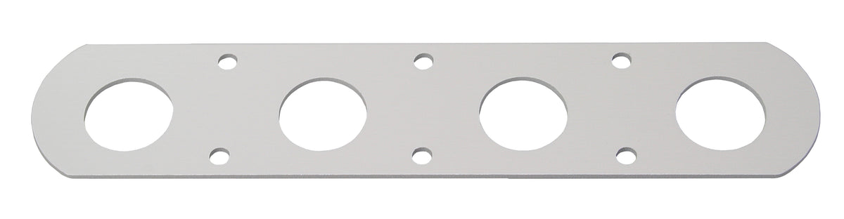 RUTGERSON Schotbretter gerade Aluminium silber eloxiert - 4 Größen