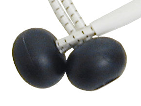 Kugel-Zeisinge Gummileine 4mm mit farbigen Kugeln - 25-60cm schwarz glanz