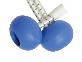 Kugel-Zeisinge Gummileine 4mm mit farbigen Kugeln - 25-60cm navy blau