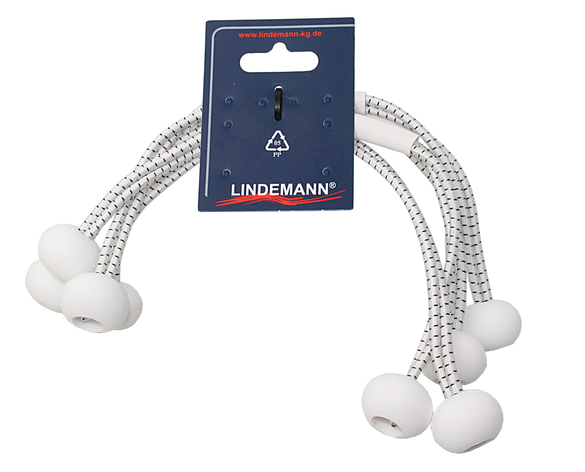 Kugel-Zeisinge Gummileine 4mm mit farbigen Kugeln - 25-60cm