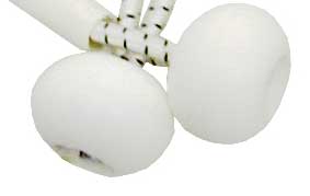 KUGEL-ZEISINGE AUS GUMMILEINE - Professionelle Zeising mit farbigen Kugeln Weiß