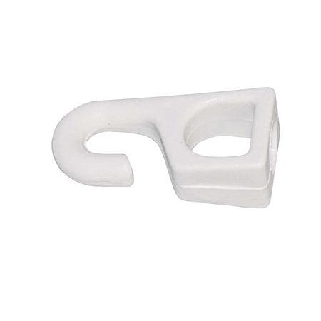 Seilhaken Kunststoff für 6-8mm Seil - weiß & schwarz Weiß