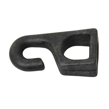 Seilhaken Kunststoff für 6-8mm Seil - weiß & schwarz Schwarz