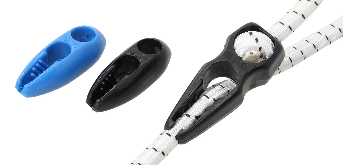 Speed Clips für Gummileinen – Kunststoff, 4–8 mm, 10 Stück