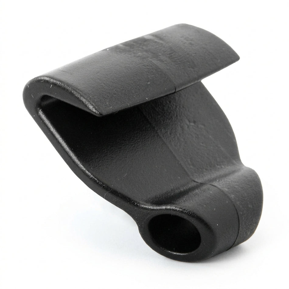 Persenninghaken / RIB-Haken aus Acetal – 5–6 mm, weiß / schwarz schwarz