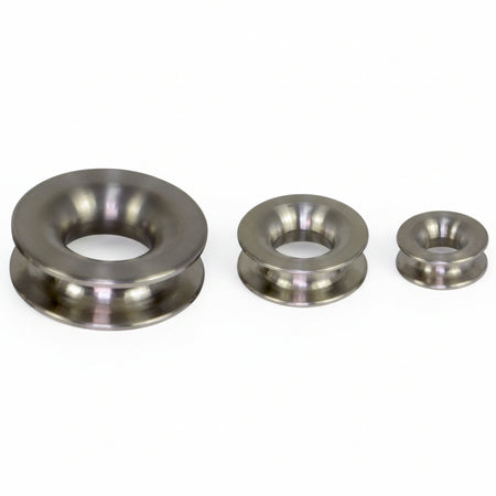 Seil-Rundkauschen TITAN - CLAMCLEAT High Load Augen aus Titan