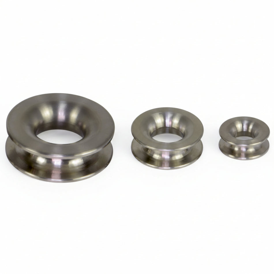 Seil-Rundkauschen TITAN - CLAMCLEAT High Load Augen aus Titan