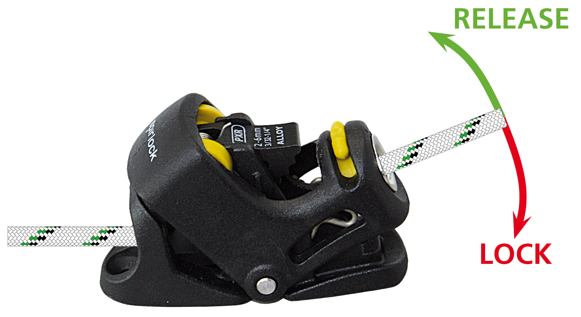 SPINLOCK Seilklemme PXR - Einhändig - 2-6mm/8-10mm