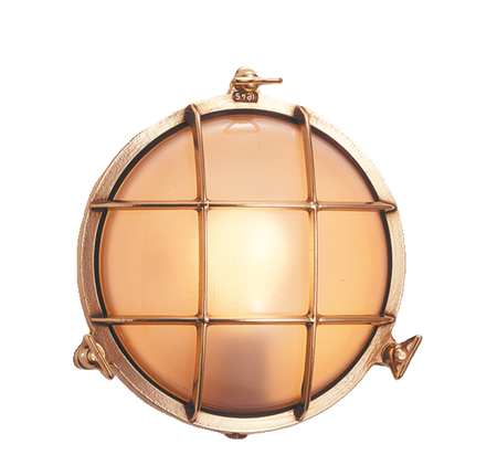 FORESTI & SUARDI Deckenlampe Messing Poliert E27 220-240V IP54 - Maritime Außenlampe