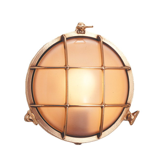 FORESTI & SUARDI Deckenlampe Messing Poliert E27 220-240V IP54 - Maritime Außenlampe