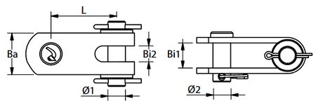 BLUE WAVE Toggle Edelstahl 1.4401 - Hochfeste Verbindungselemente für Rigging