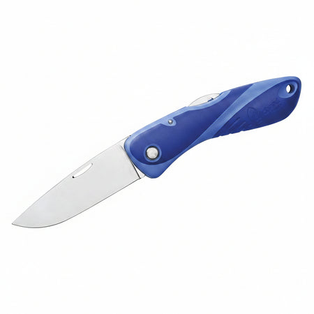 WICHARD Aquaterra Bordmesser SR10138 Atlantic Blau – glatte Klinge ohne Korkenzieher, freistehend
