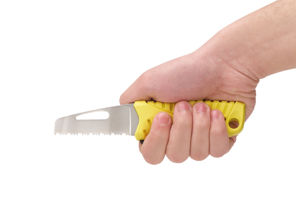Wichard Notfallmesser SR10192 – Feststehende Klinge, Edelstahl N680, fluoreszierender Griff