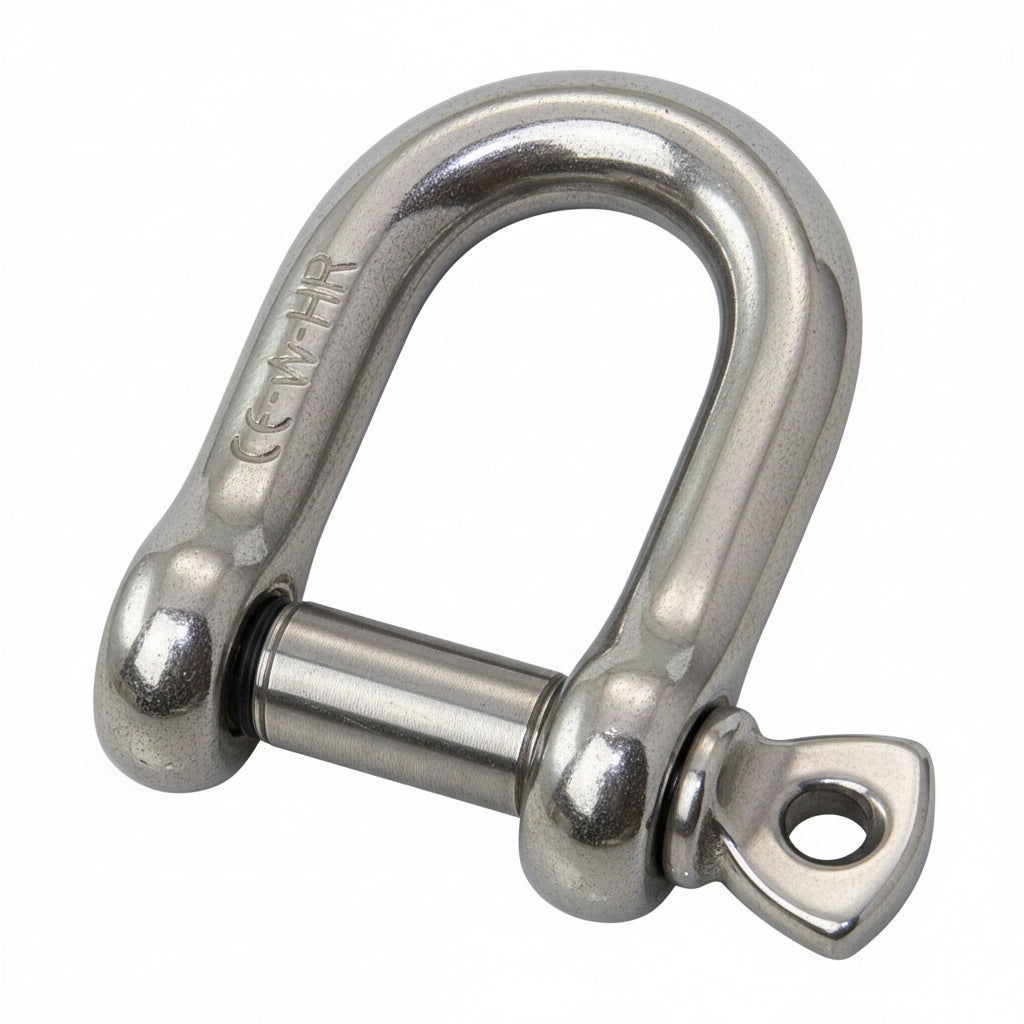WICHARD HR Edelstahl Schäkel - gerade Form (D-Form kurz) hochfest