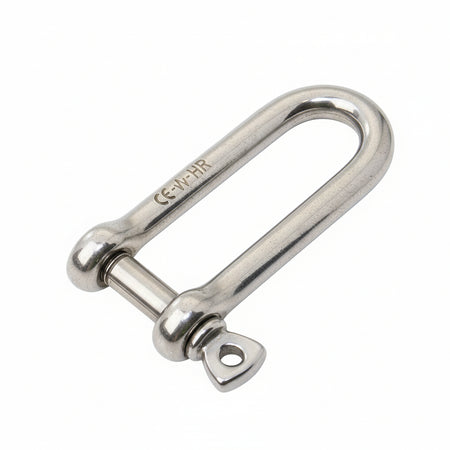 WICHARD HR Edelstahl Schäkel - gerade Form (D-Form lang) hochfest