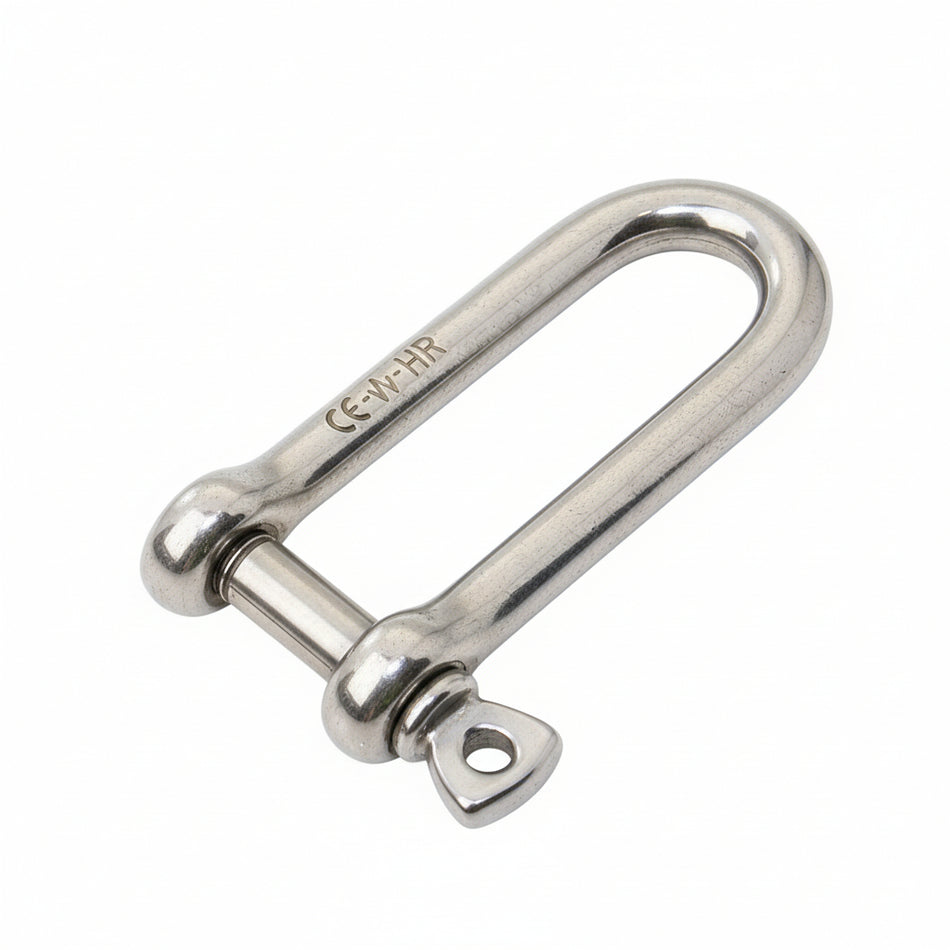 WICHARD HR Edelstahl Schäkel - gerade Form (D-Form lang) hochfest