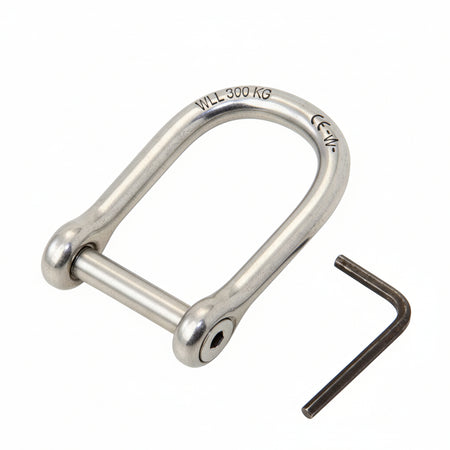 WICHARD Schraubschäkel mit Innensechskant-Bolzen - gerade Form extra weit CE WLL