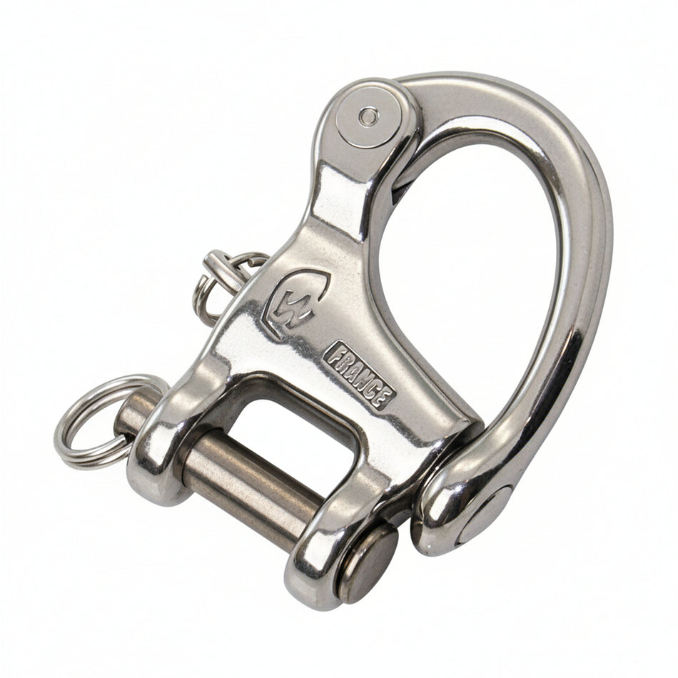 WICHARD Schnappschäkel mit Bolzen - Edelstahl 1.4542 für Traveller & Blöcke