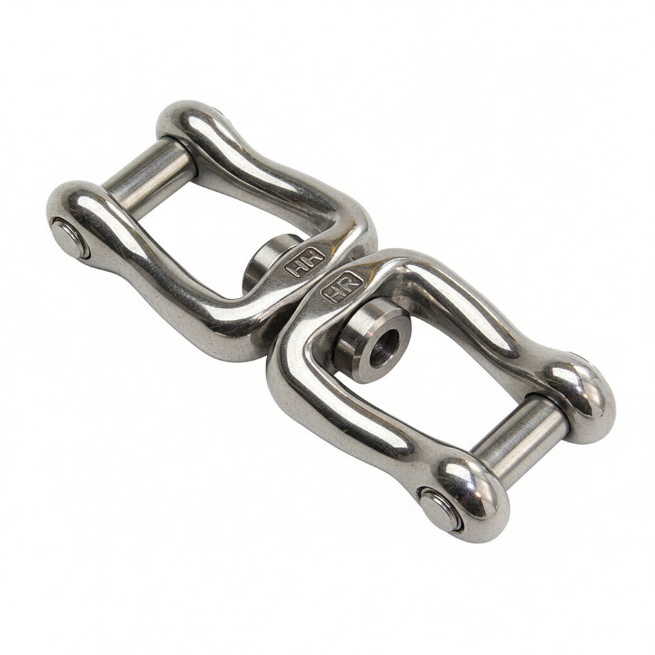 Wirbelschäkel Zwei Gabelenden Innensechskant-Schraubbolzen Edelstahl