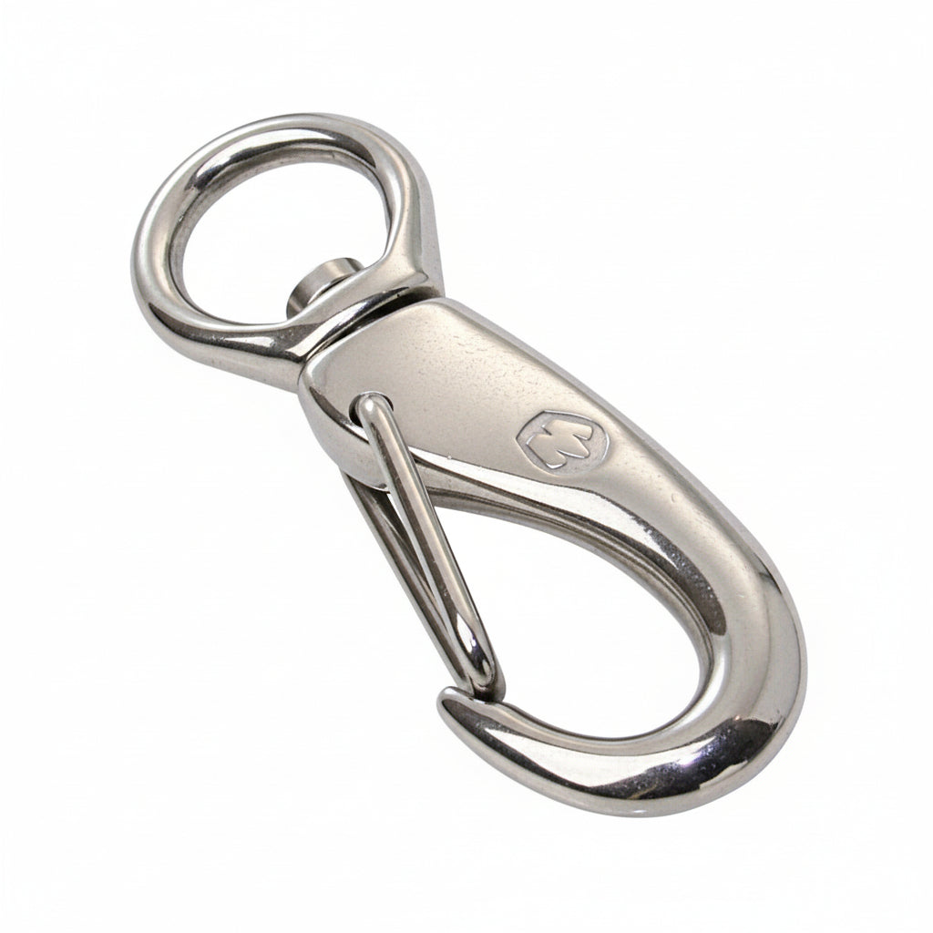 WICHARD Schnapphaken mit Wirbelauge Edelstahl 1.4404