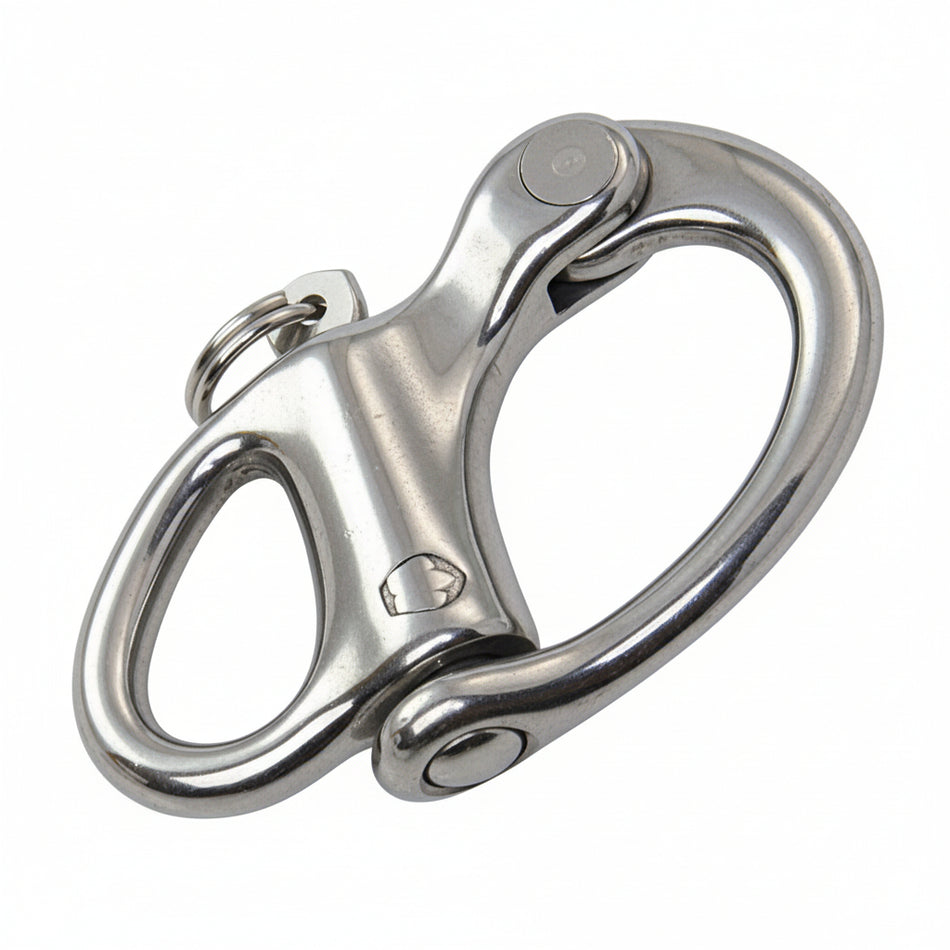 WICHARD Schnappschäkel Edelstahl 1.4542 hochfest magnetisierbar mit festem Auge