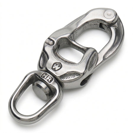 WICHARD TRIGGER Schnappschäkel – Universal-Wirbelauge, Edelstahl 1.4542 SR2660-SB