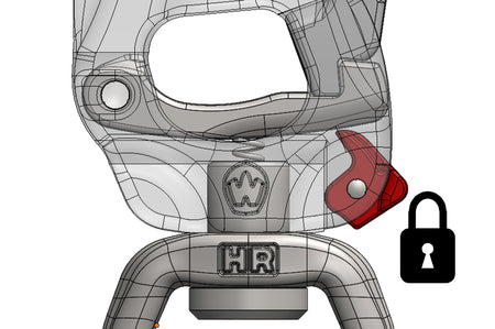 WICHARD TRIGGER Schnappschäkel – Universal-Wirbelauge, Edelstahl 1.4542