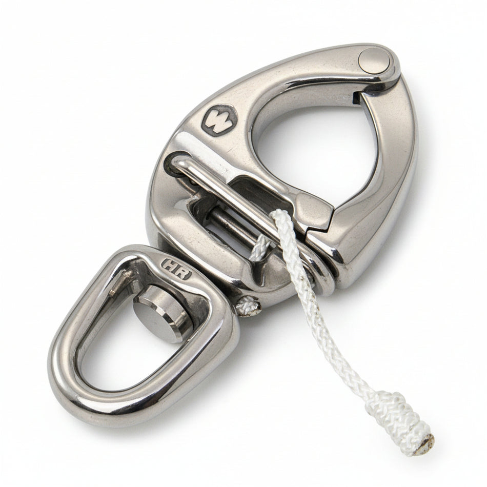 WICHARD Regatta-Schnappschäkel Edelstahl 1.4542 hochfest mit kleinem Wirbelauge