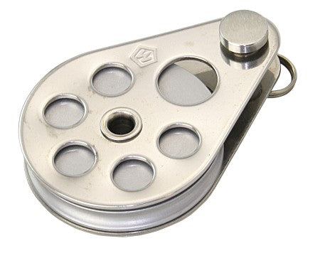 WICHARD Einfachblock gleitl. 24mm, Drahtseil 3mm, Alurolle, Steckbolzen