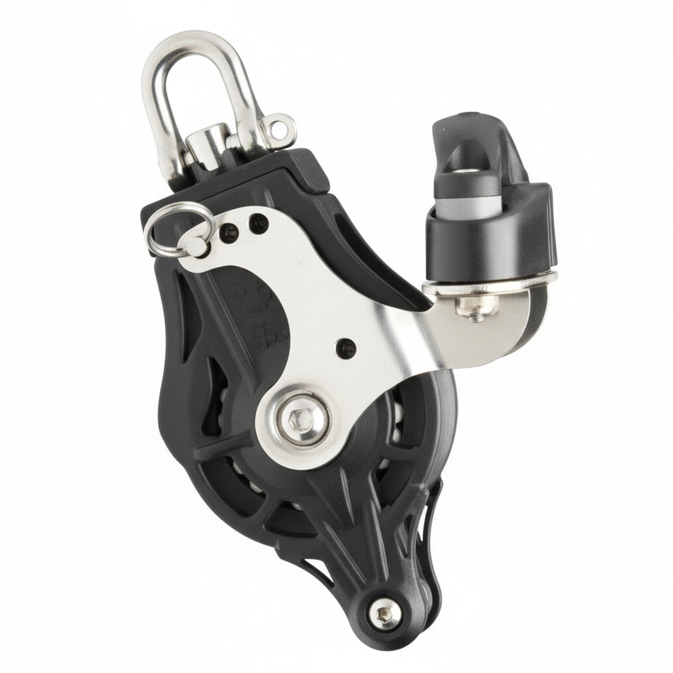 WICHARD Einfachblock 35mm – Gleit- oder Kugelgelagert – Wirbelauge, U-Bügel & Klemme