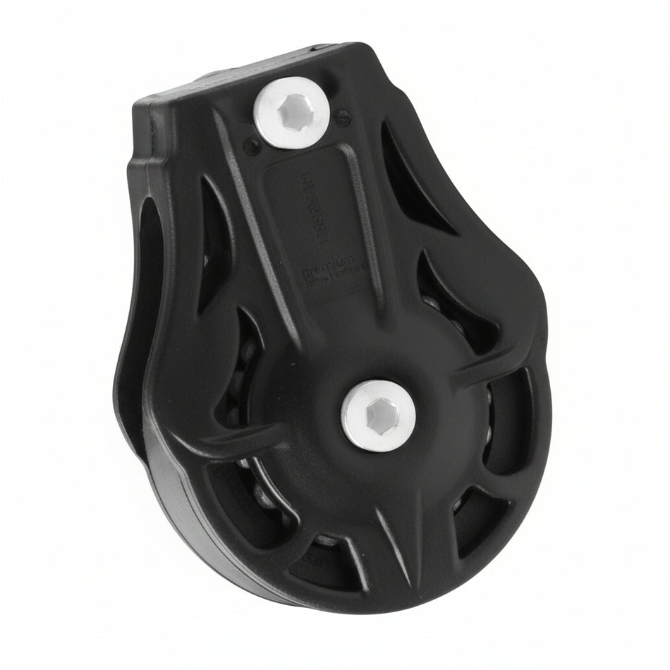 WICHARD Liegeblock für liegende Montage, gleitgelagert und kugelgelagert, 45mm Rollendurchmesser, für Tauwerk bis 10mm, maritime Bootsbeschläge