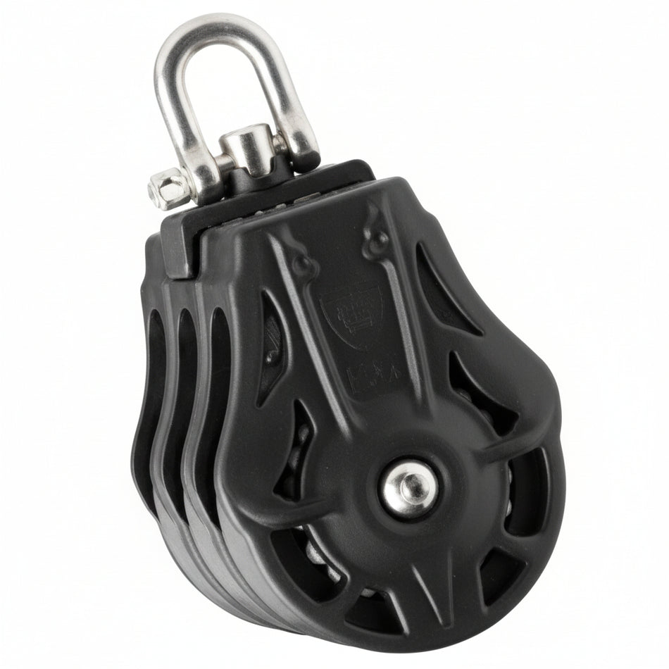 WICHARD Dreifachblock 35mm – Gleit- oder Kugelgelagert – Wirbelauge