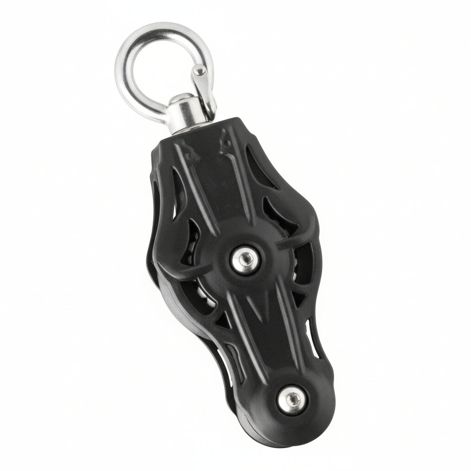 WICHARD Violinblock gleitl. 55mm, Seil 12mm, Schnappschäkel