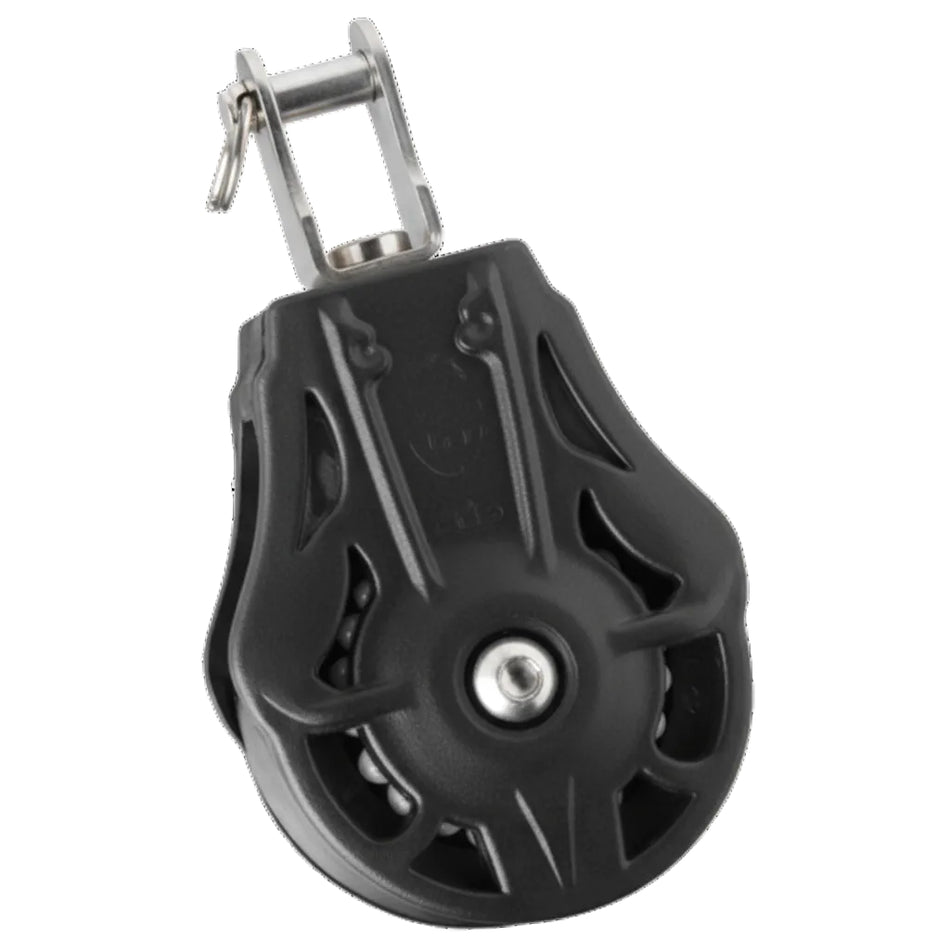 WICHARD Einfachblock gleitl. 70mm, Seil 14mm, Wirbelgabel